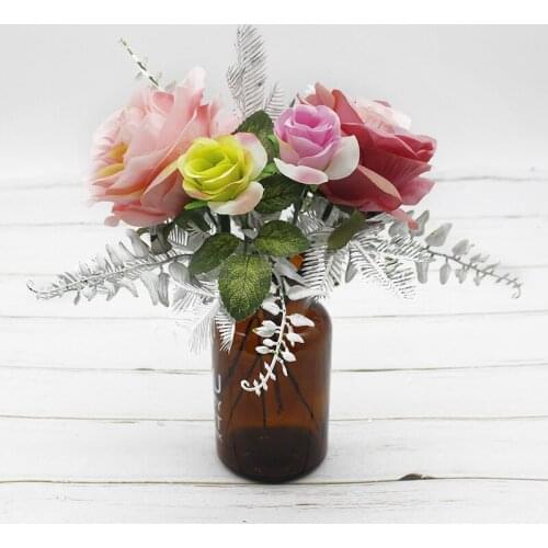 6 pieces Artificial dandelion and pine needles Wedding Christmas decorations for home Interior beautification Potted plants Gift