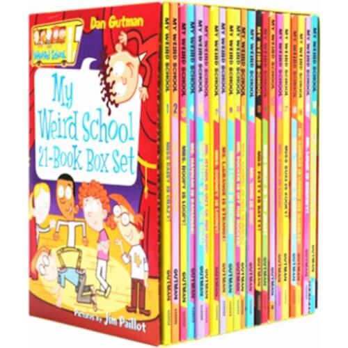 5-12 year Childrens English story book My weird school english picture book help child be reader early education book 21pc/set