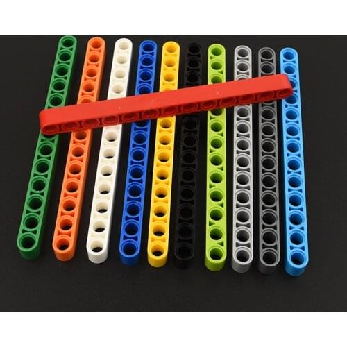 10PCS 41239 High-tech Hole beam hole arm 1 x 13 Thick Building Blocks Parts MOC DIY Education Build Toys Brick