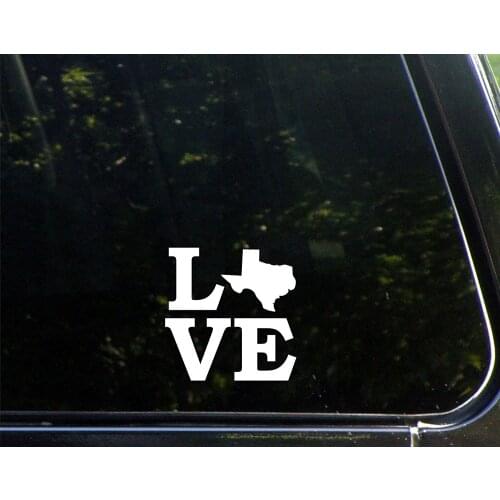 Love Texas - Vinyl Die Cut Decal Sticker for Windows, , Laptops 10x10cm