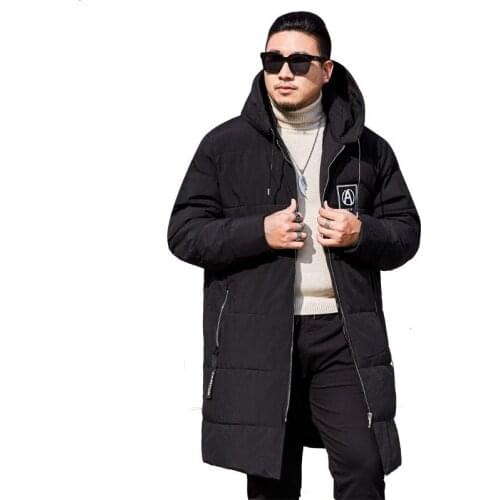 Big Plus Size 8xl 7xl Parkas Men New Arrival Winter Casual Long Section Warm Thick Fashion Hooded Coat Outerwear High Quality