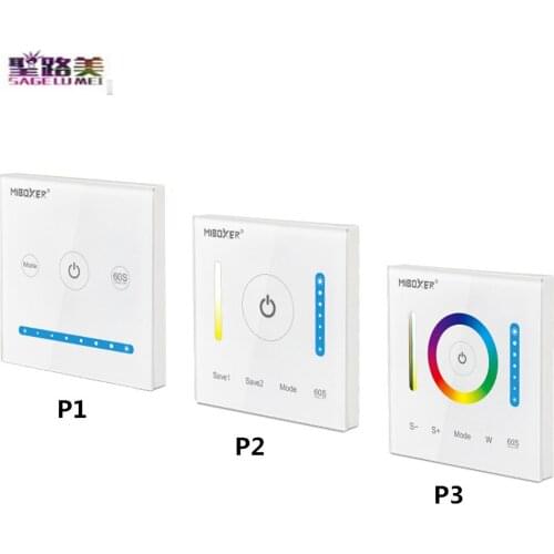 Milight P1 P2 P3 Wall Mounted Touch Panel Controller,Milight Smart LED Touch Panel Controller For RGB RGBW RGB+CCT/Single Color
