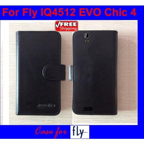 Newest Hot! IQ4512 Fly Case,High Quality Flip Leather Phone Case For Fly IQ4512 EVO Chic 4 Colorful Case with card holder wallet