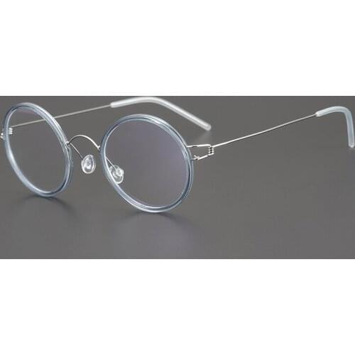 Vintage glasses frame men Retro round titanium optical eyeglasses Myopia reading women prescription computer eyewear