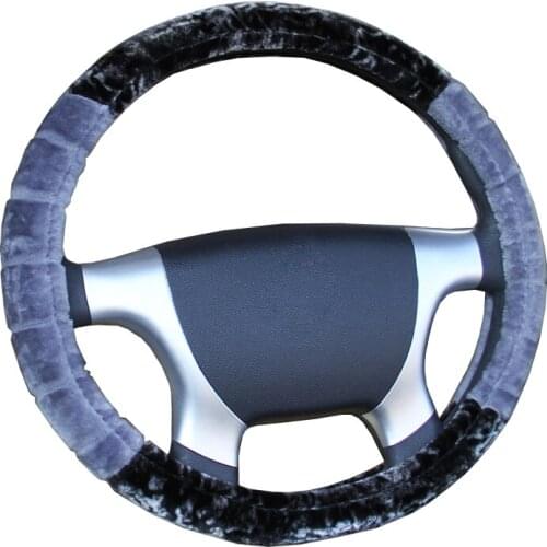Plush Car Truck Steering Wheel Cover For Diameters 36 38 40 42 45 47 50 CM 7 Sizes to Choose Warm Winter Auto Steering-Wheel