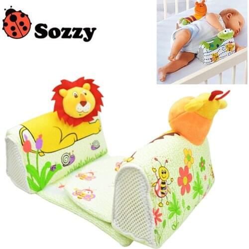 Sozzy Baby Finalize Design Pillow Anti Roll Pillow Adjust Position Shaping Side Sleeping Pillow frog Lion Giraffe