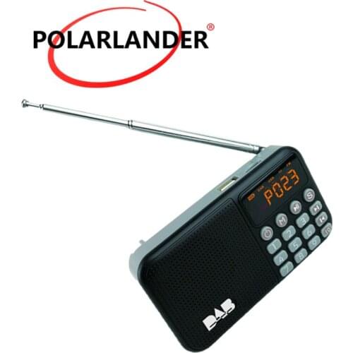 Portable FM Receiver Mini DAB/DAB+ 3W Bluetooth BT 4.0 Speaker Digital Radio TF Card U Disk MP3 Music Player