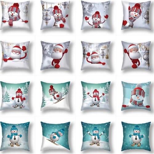 Christmas Style Pillowcase Can be Used for Sofa bedroom Small Pillow Home Decoration Gifts Cushion cover