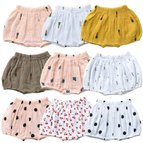 Cute Baby Infant Girl Boy Cotton Linen Casual Bloomer Shorts Pants Bottoms Underwear 3M-3Y