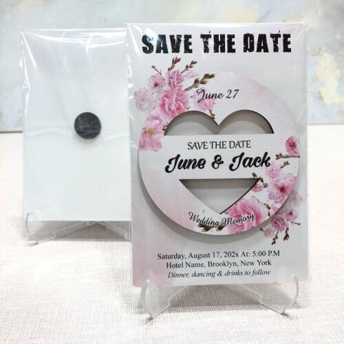 Save the Date Invitation Card Magnet Wedding, Engagement 20 pcs