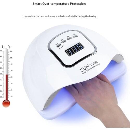 150W Gel UV Nail Fast Dryer Polish Curing Lamp Professional Home Salon With 4 Timer Setting Auto Sensor For Tool EU US Plug