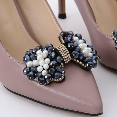 IngeSight.Z 2 Pieces Fashion Charm Shoe Decoration Women High Heels Boot Anklet Shoe Clip Jewelry Accessories Sandal Flats