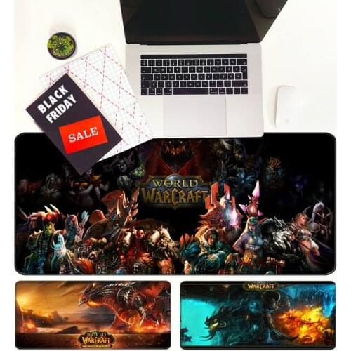Warcraft Customized laptop Gaming mouse pad Gaming Mousepad Anti-slip Natural Rubber with Locking Edge Gaming Mouse Mat