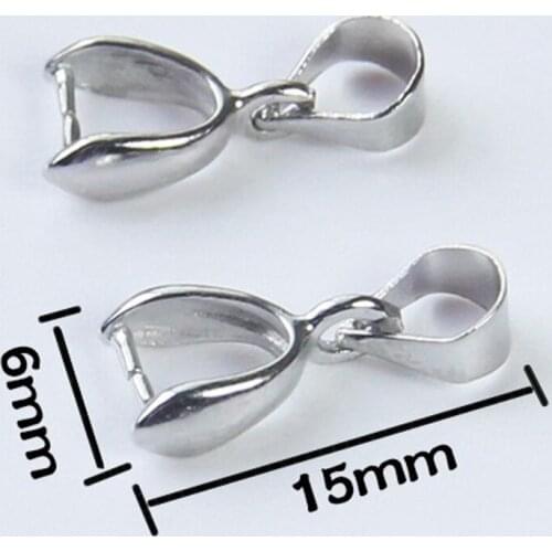 Charm Pendant Bails Clasps Double Connector Pinch Clips Components DIY Accessory Bracelet Connectors For DIY Jewelry Making