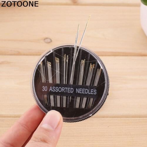 ZOTOONE 30Pc Assorted Hand Sewing Needles for Knitting Embroidery Mending Craft Quilt Case New Chic Needles Sewing Accessories D