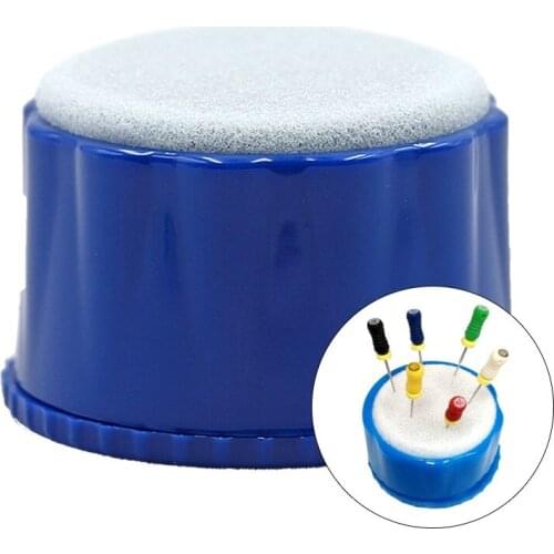 1pc Dental Root Canal Drill Sponge Round Stand Root Canal Cleaner Foam File Drills Block Holder Dental Tools
