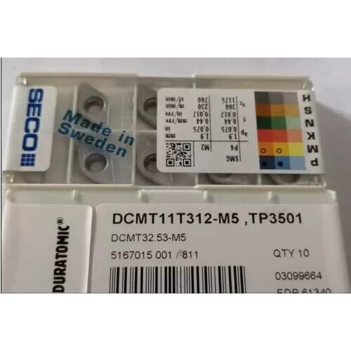 10PCS CARBIDE INSERT DCMT11T312-M5,TP3501
