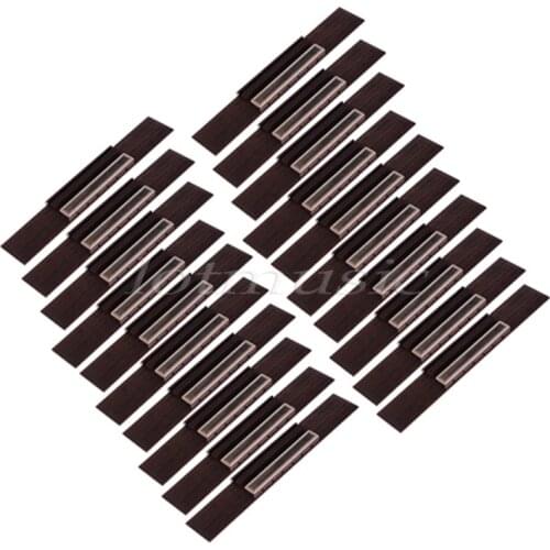 20pcs Rosewood Classical Guitar String Bridge Saddle 7.28 inch(185mm)