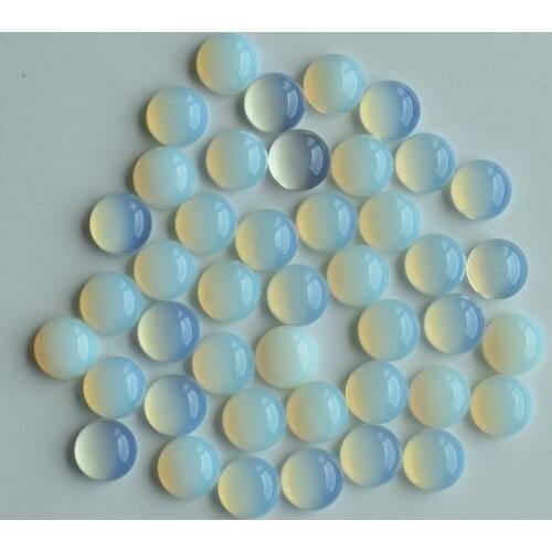 2020 fashion top quality opal stone round CAB CABOCHON stone beads for jewelry Accessories 12mm wholesale 50pcs/lot free