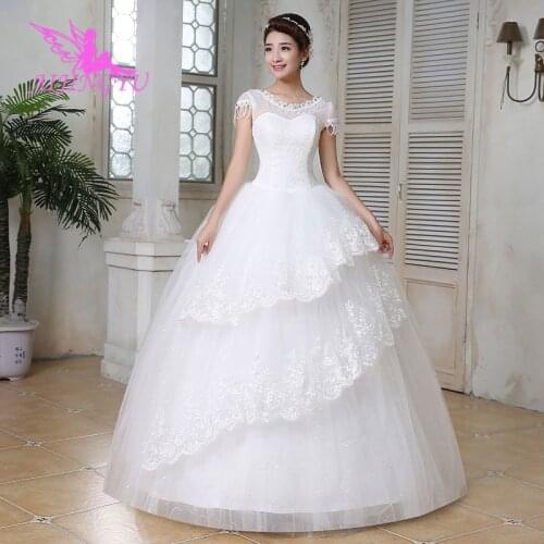 AIJINGYU dresses plus size long dress wedding party for woman comunion WK502