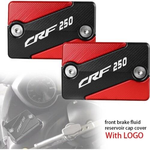 For HONDA CRF250 CRF 250 RALLY 2017-2018 Motorcycle Accessories CNC Aluminum Front Brake Reservoir Fluid Tank Cover Oil Cap
