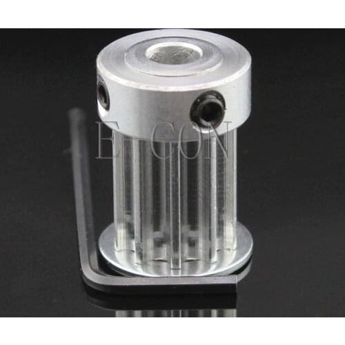 1pcs 5M10T HTD5M Aluminum Timing Belt Pulley 10 Teeth 5mm/6mm/6.35mm/7mm/8mm Bore 16mm width K Type Stepper Motor