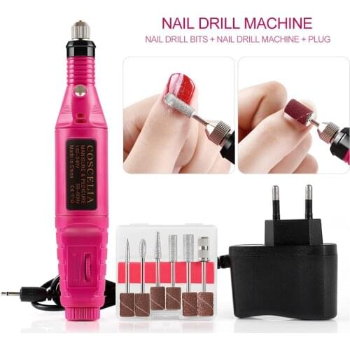 Electric Nail Drill Machine Manicure Machine Ship From ES Professional Nail Drill Equipment Tools Gel Polish Remover Nail Art