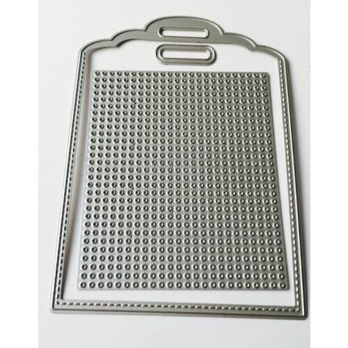 Tag Cross Stitch Cutting Dies Stencil DIY Scrapbooking Album Card Embossing Gift Drop Shipping