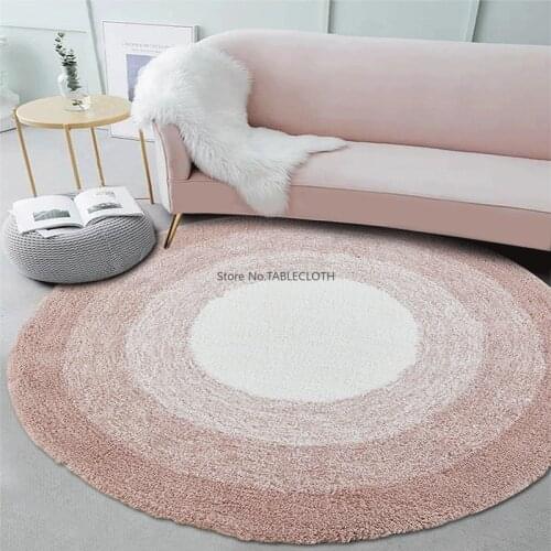 Ins Round Carpet Simple Living Room Coffee Table Sofa Bedroom Girl Child Bedside Swivel Chair Custom Floor Mat