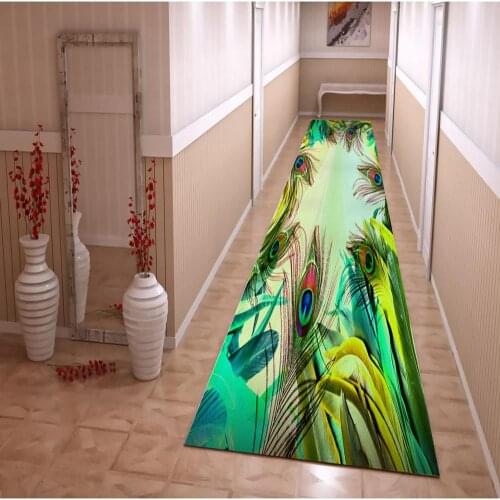 Feather Patterned Carpet, Runner Rug,Hallway Runner Rug,Runner,Floor Rug,Corridor Rug,Decorative Rug