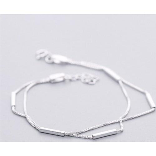 Miuoxion Retro Fashion Personality Party Punk Jewelry Square Double Bracelet For Women Feature Namour Charm Gift All Seasons
