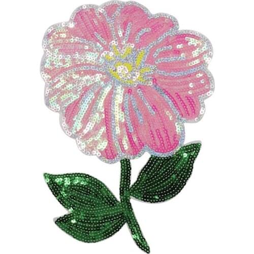 New Sunflower Floral Flower Patches Stickers Embroidery Rose Applique Motif Applique Garment Women DIY Clothes Wedding Patch