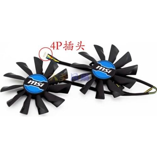 New Original for MSI GTX950/960/970 Graphics card cooling fan PLD10010S12HH DC12V 0.40A