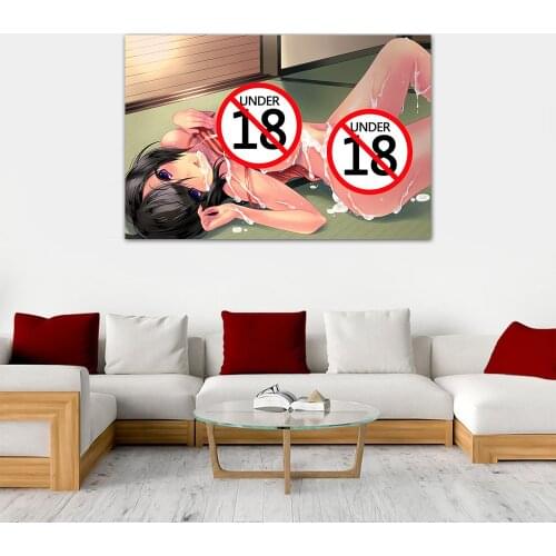 Japanese Anime Hot Girl Wet Body Wallpaper Simple Wall Art Posters Canvas Print Decorative Paintings For Home Decor
