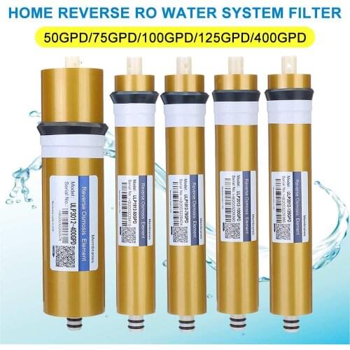 400GPD /125/100/75/50GPD Reverse Osmosis RO Membrane Replacement Water Filter System Purifier Drinking Treatment Home Kitchen