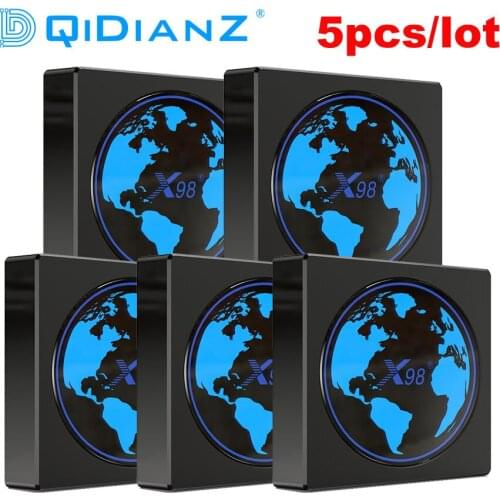 Wholesale 5pcs X98MINI Android 11 Smart TV BOX Amlogic S905W2 X98 mini Support AV1 Wifi BT5.0 Youtube Media Player Set Top Box