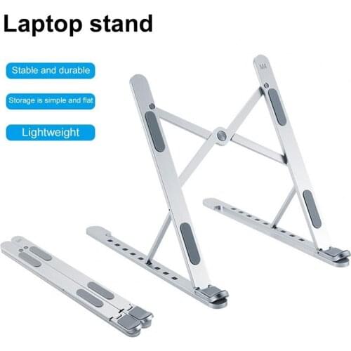 Portable Foldable Notebook Computer Laptop Aluminum Alloy Anti-Alip Support Stand Heat Dissipation Bracket Lifting Stand