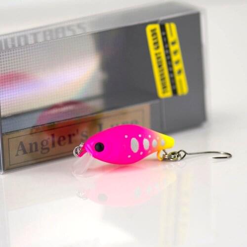 30mm 2.2g Crank bait Hard Plastic Fishing Lures, Countbass Wobbler Freshwater Crappie Fishing Baits, Salmon Fishing Game