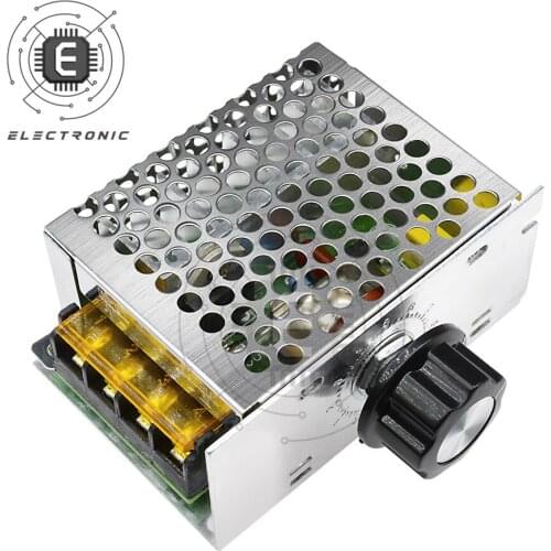 4000W AC 110V-220V SCR Adjustable Motor Speed Controller Governor ThermostatDimming Dimmers Voltage Regulator High-power