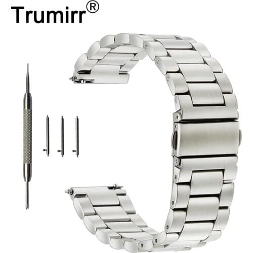 18mm 20mm 22mm 24mm Stainless Steel Watch Band for Armani Watchband Quick Release Strap Wrist Belt Bracelet Black Gold Silver