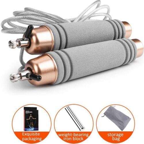Steel Wire Heavy Speed Skipping Jump Rope Tangle-Free Gym Fitness Home Exercise Slim Body Adults Gym Fitness Weight Loss Tools