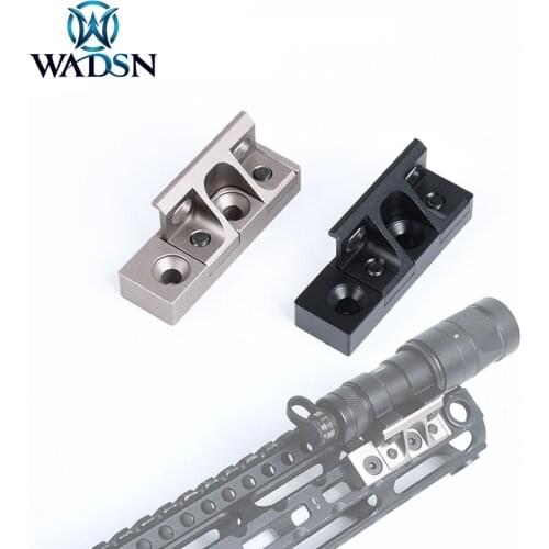 WADSN Tactical M300 M600 Flashlight Offset Rail Mount Aluminum For M-LOK & Keymod Handguard Hunting Weapon Light Accessories