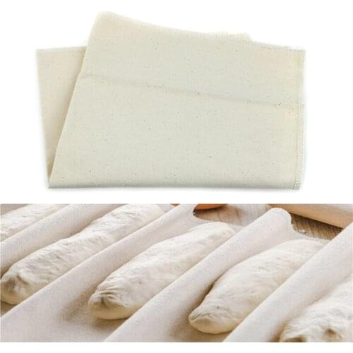Thick Linen Fermented Cloth Dough Bakers Pans Proving Bread Baguette Flax Cloth Baking Mat Baking Pastry Kitchen Tools 45X36cm