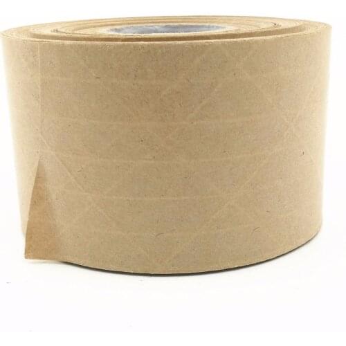 Fiber line Wet water kraft paper Waterborne Kraft sealing tape 45M