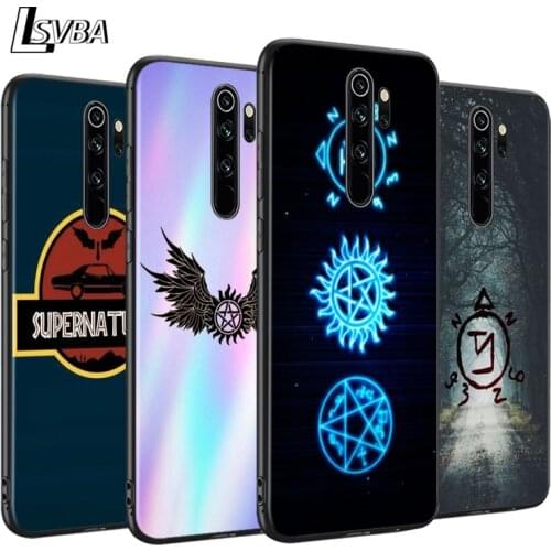 Bright Black Cover Supernatural Badge logo For Xiaomi Redmi Note 9 9S 8T 8 7 6 5A 5 4X 4 Pro Max Phone Case