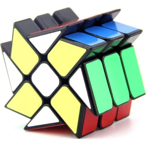 YongJun YJ windmill Magic Cube Change Irregularly Jinggang Speed Cube with Frosted Sticker YJ 3x3x3 Puzzle Toy For Children Kids