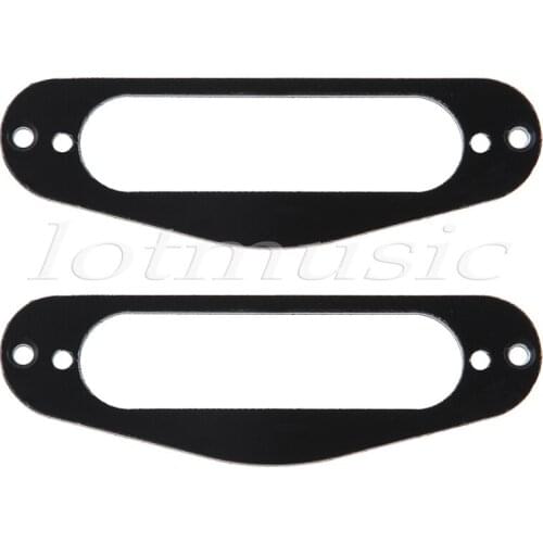 2pcs Guitar Single Coil Pickup Mounting Ring,3 Ply Black