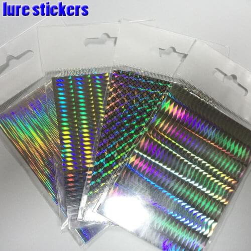 2019HOT lure stickers color scale 4kinds 2papers each bag total 8papers/lot length 7.3cm*10cm NEW product