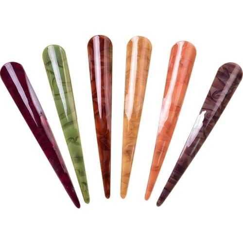 Retro Acrylic Long Hairpins Duck Clip Large Size Shell Color Ox Horn Clip Vintage Classic Hairgrips Headdress Hair Accessories