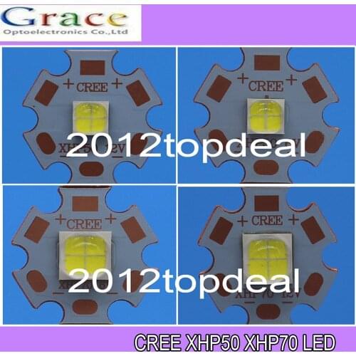 CREE XHP50 XHP70 6500K Cool White 5000K Neutral White 3000K Warm White LED Emitter 6V 12V with 16mm 20mm Alumium Cooper PCB